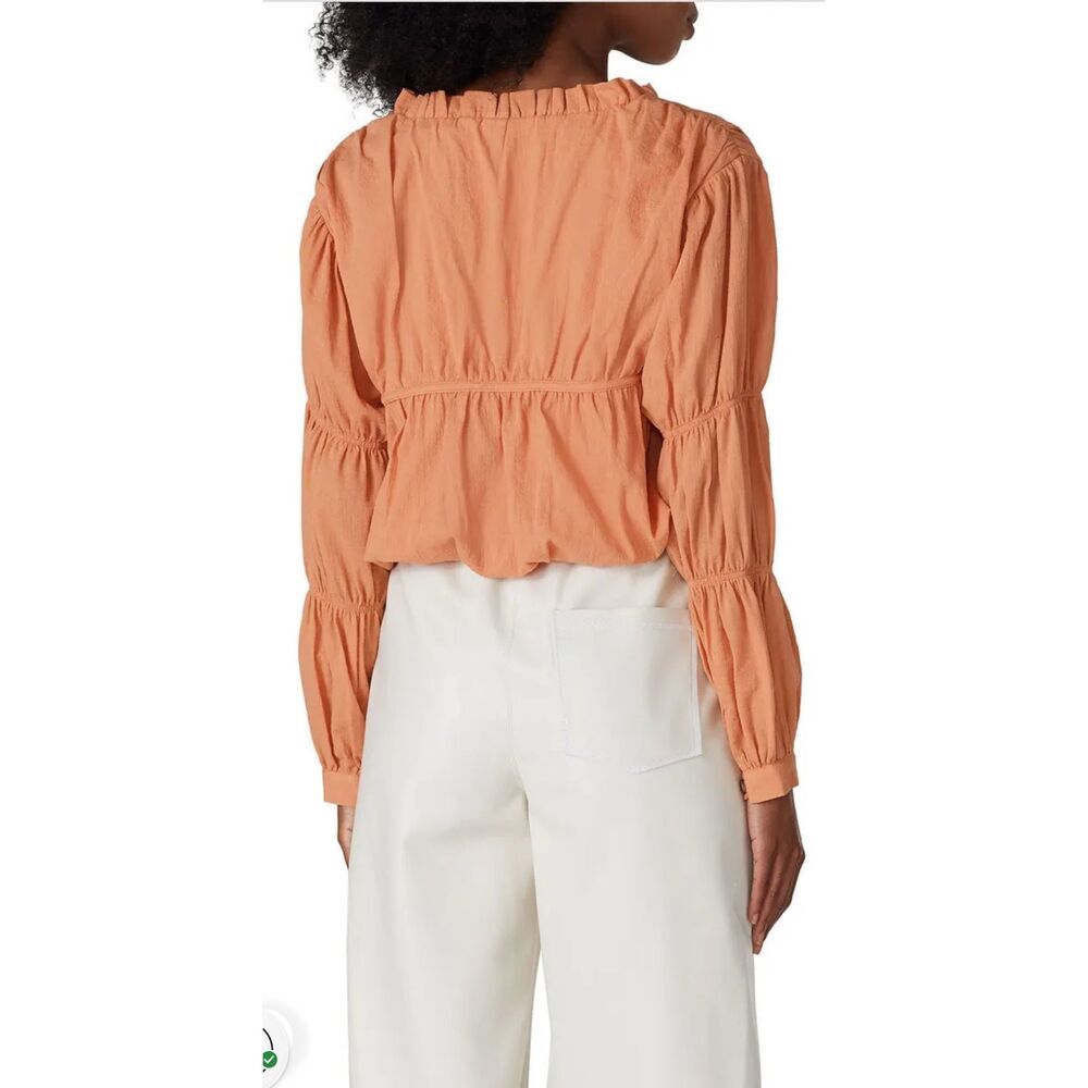Love, Whit by Whitney Port Sand Stone Peasant Top Rent The Runway Pre-Loved XS $ - Picture 2 of 5